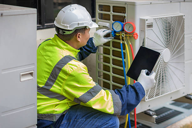 Professional Hvac technician working in Bunn, NC